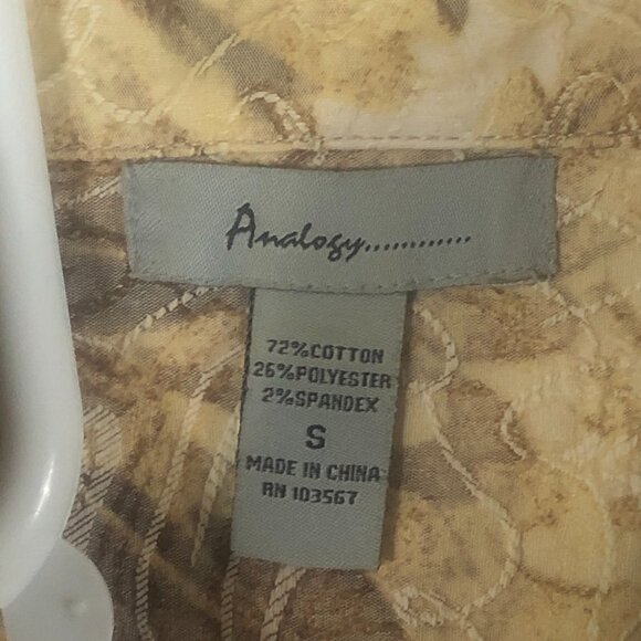 Vintage Analogy Beige Floral Embroidered Button Down Jacket. Women's - Size S - Picture 6 of 10